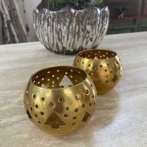 Gold Decorative Candle Holders